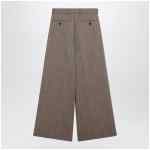 Dries Van Noten Wide-leg pinstripe wool trousers