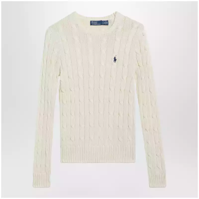 Polo Ralph Lauren Cream cable-knit cotton sweater