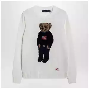 Polo Ralph Lauren White Polo Bear sweater