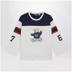 Polo Ralph Lauren Polo Bear oversized cotton T-shirt in white/navy
