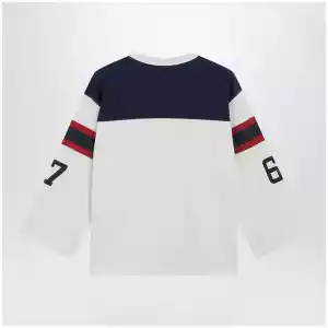 Polo Ralph Lauren Polo Bear oversized cotton T-shirt in white/navy