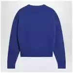 Polo Ralph Lauren Purplish blue sweater with logo intarsia