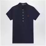 Polo Ralph Lauren Navy blue Slim-Fit polo shirt