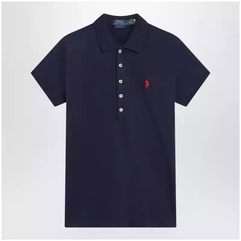 Polo Ralph Lauren Navy blue Slim-Fit polo shirt