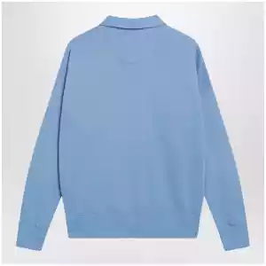 Polo Ralph Lauren Light Blue Half-Zip Cotton Sweatshirt