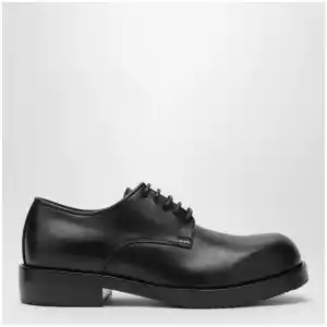 Dries Van Noten Classic black leather derby shoes