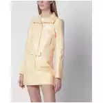 Courreges Courrèges Reedition high-neck vinyl jacket in orange