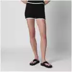 Courreges Courrèges Contrast mini jersey shorts in black cotton