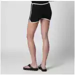 Courreges Courrèges Contrast mini jersey shorts in black cotton