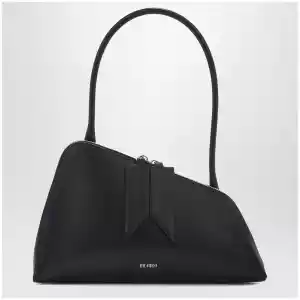 The Attico Sunrise bag black in leather