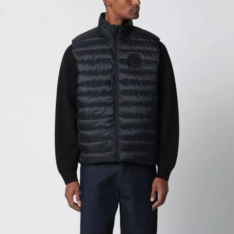 Canada Goose Black padded zip-up gilet