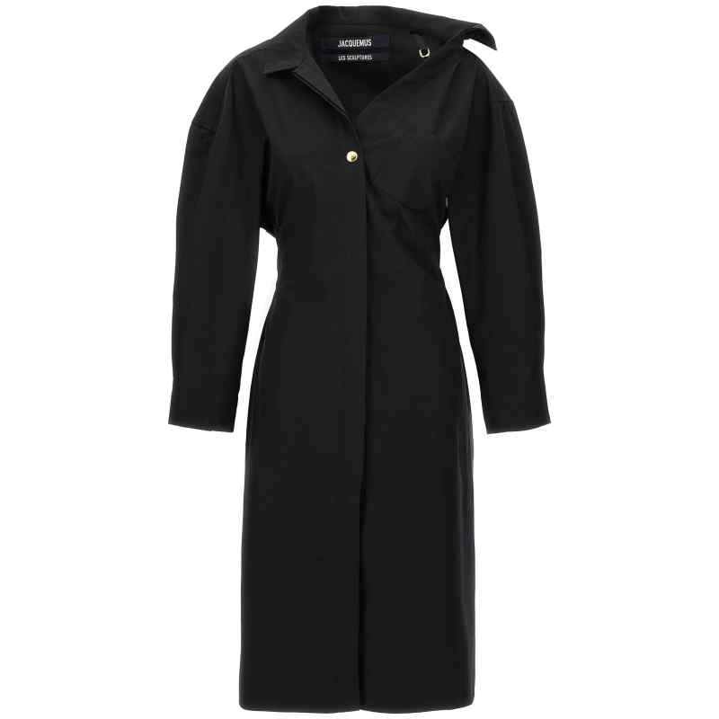 24E241DR1241519BLACK_01_M_2024-01-19T13-26-05.579Z Jacquemus La Robe Chemise Dress