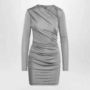The Attico Draped grey mini dress