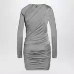 The Attico Draped grey mini dress