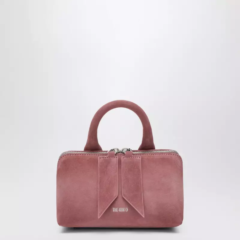 The Attico Pink suede Friday mini bag