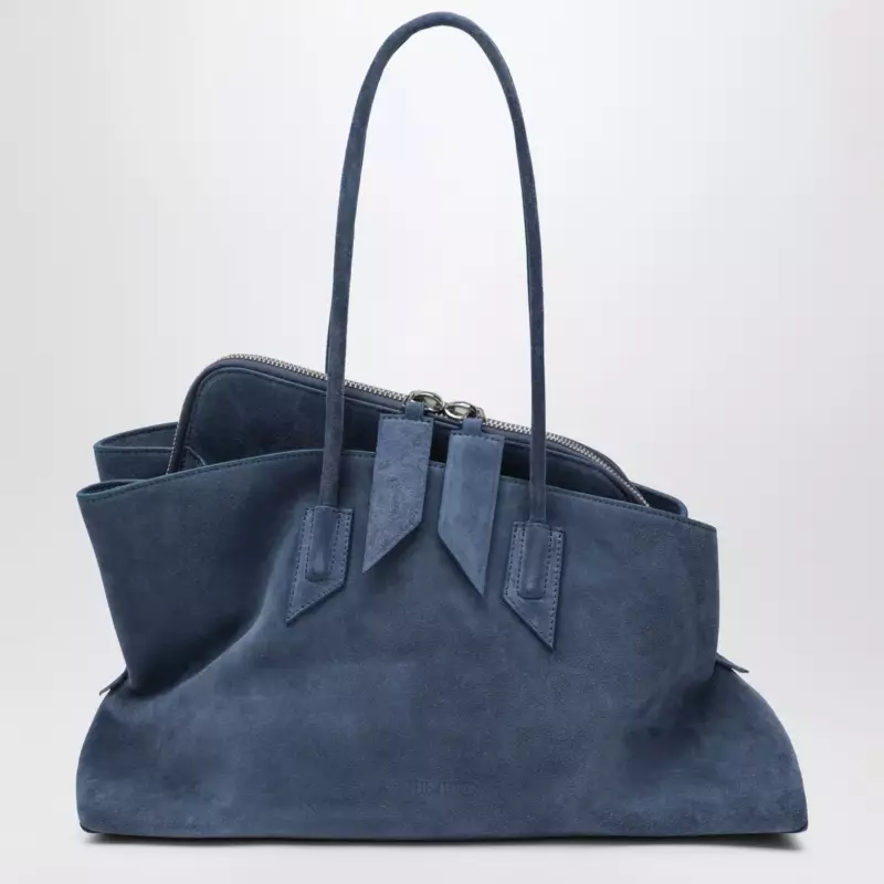 The Attico Sapphire blue La Passeggiata medium bag