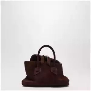 The Attico Brown suede La Passeggiata Mini bag