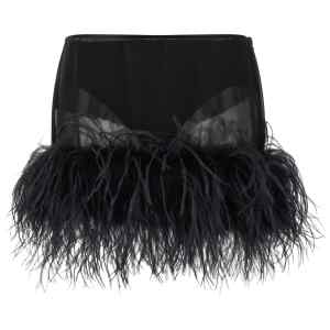 The Attico Feather Skirt