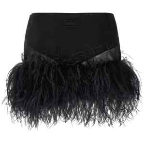 The Attico Feather Skirt