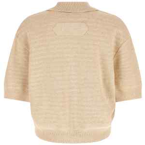 Jacquemus Le Polo Maille Chevron Polo Shirt