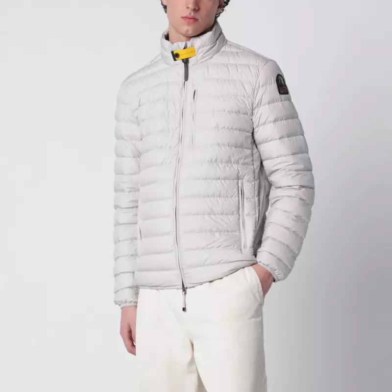 Parajumpers Pelican-colored Ugo short quilted down jacket