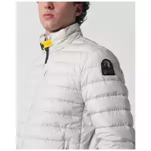 Parajumpers Pelican-colored Ugo short quilted down jacket