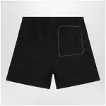Moncler Black cargo shorts in cotton gabardine