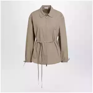 Moncler Beige zip-up shirt jacket