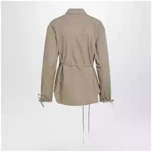 Moncler Beige zip-up shirt jacket
