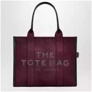 Marc Jacobs The Large Tote Bag in suede Dark Plum