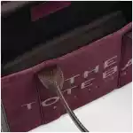 Marc Jacobs The Large Tote Bag in suede Dark Plum