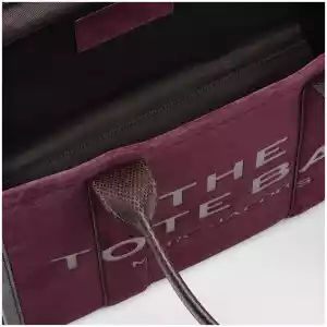 Marc Jacobs The Large Tote Bag in suede Dark Plum