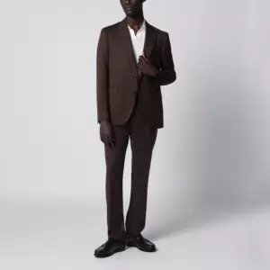 Tagliatore Single-breasted brown wool suit