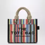 Marc Jacobs Small rainbow-striped mesh tote bag