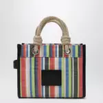 Marc Jacobs Small rainbow-striped mesh tote bag
