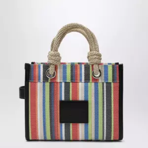 Marc Jacobs Small rainbow-striped mesh tote bag