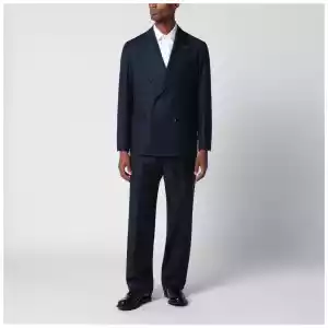 Tagliatore Blue wool double-breasted suit