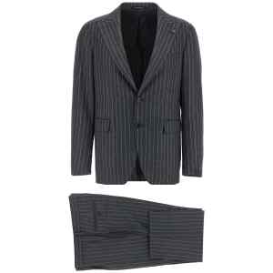 Tagliatore Pinstriped Dress