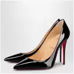 Christian Louboutin Black patent leather décollette