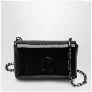 Christian Louboutin Loubi 54 large flap shoulder bag Black