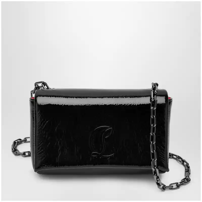 Christian Louboutin Loubi 54 large flap shoulder bag Black