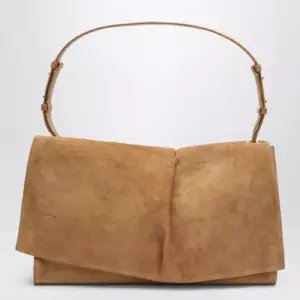 Christian Louboutin Baggy small beige shoulder bag in suede