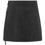 Courreges Zipped Caviar Mini Skirt