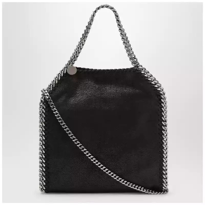371223W9132_S_STELL-1000.a-1 Stella McCartney Black Falabella mini tote bag
