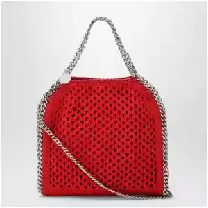 Stella McCartney Red Falabella Mini tote bag in mesh