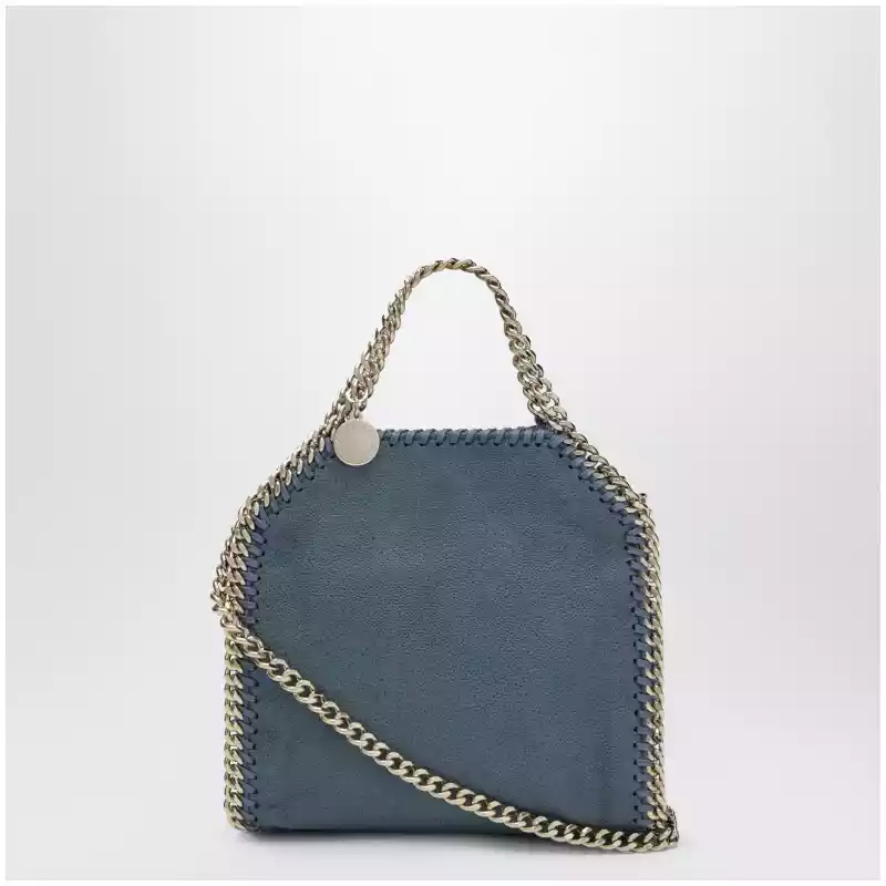 391698WP0404_S_STELL-4313.a Stella McCartney Falabella micro tote bag in vegan leather blue