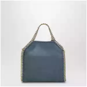 Stella McCartney Falabella micro tote bag in vegan leather blue