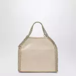 Stella McCartney Gold metallic micro Falabella tote bag