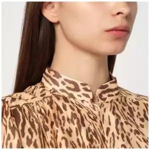 ZIMMERMANN Leopard print short dress in linen