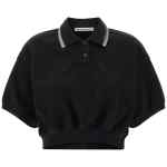 T By Alexander Wang Intarsia Collar Polo Shirt